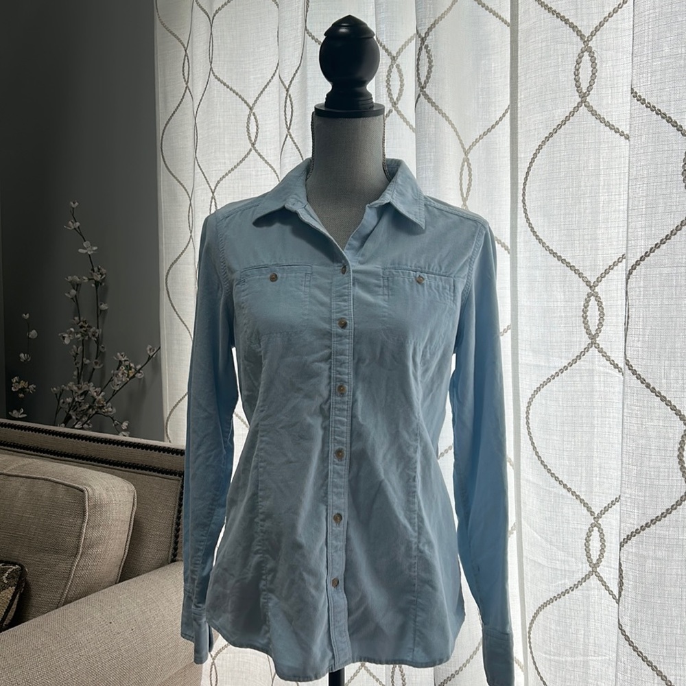 Medium Light Blue Collared Button Up - image 1